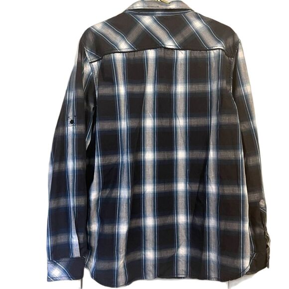 Helix Western Plaid Shirt XXL Athletic Fit Button-Down | Fall Layering Must-Have - Picture 2 of 11